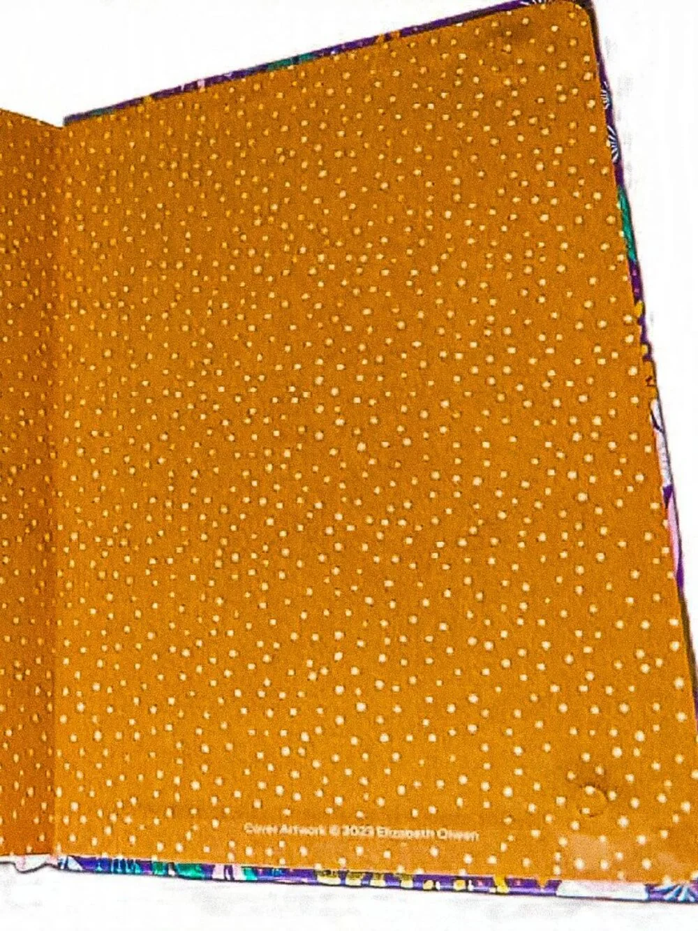 Elizabeth Olwen High Note Collection Purple Floral Hardcover Lined Journal - New